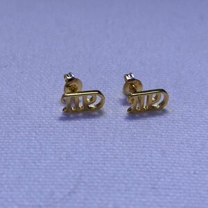 tortured poets: TTPD Dainty small gold stud earrings!  Taylor swift